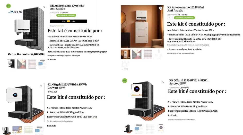 Kits solares anti-apagão black week friday aproveita