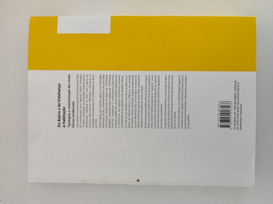 Livro do Bairro e da Vizinhança à Habitação