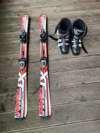 Narty XT TEAM 120 cm, buty Salomon 23-23.5