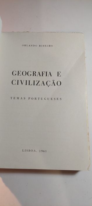Geografia e Civilização - Orlando Ribeiro (1961)
