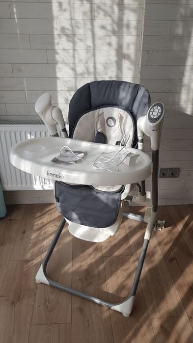 Крісло-гойдалка для годування 2 в 1 Lionelo Niles Grey