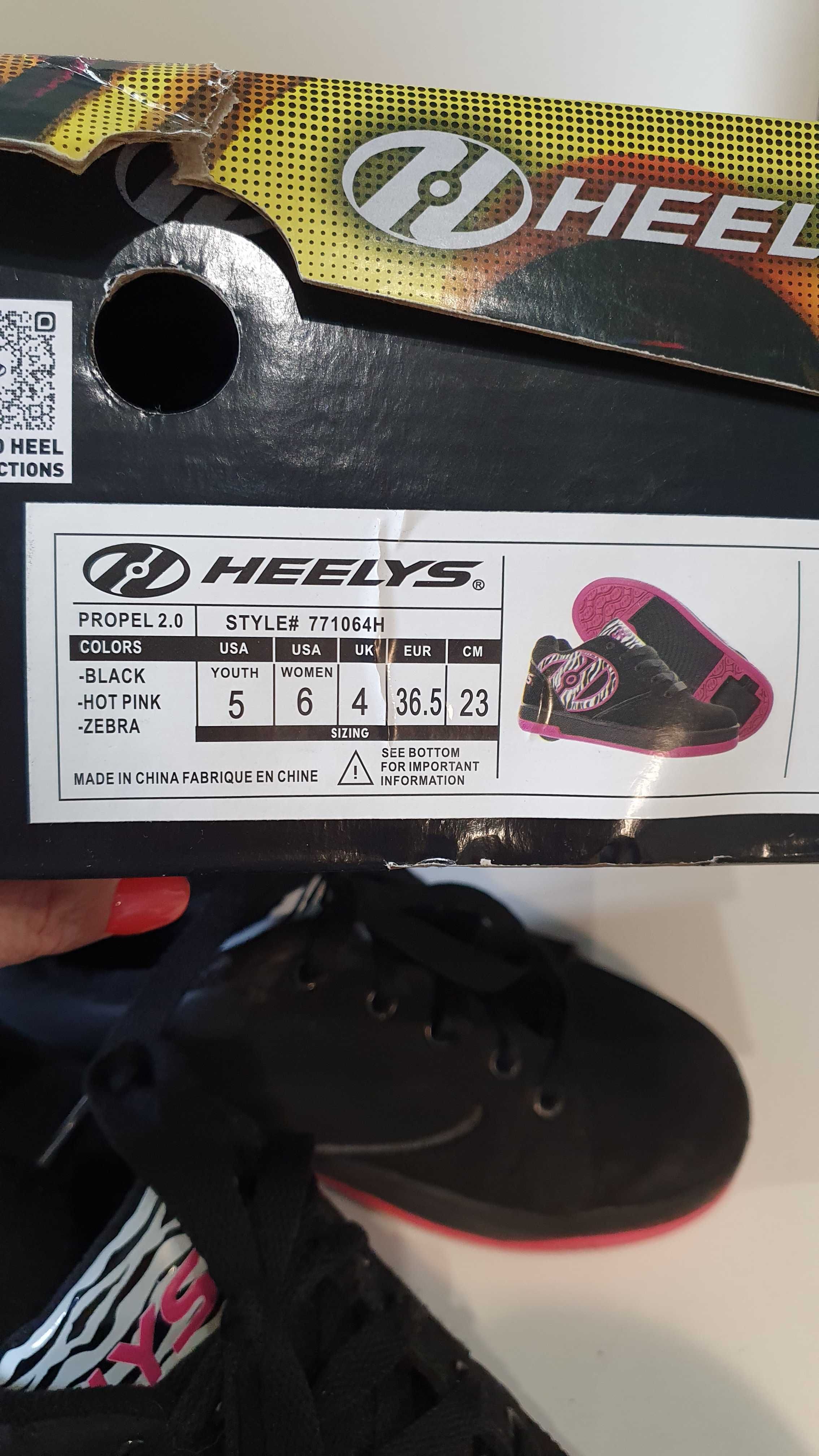 Кроссовки на колесиках heelys. размер 36,5, стелька 24 см