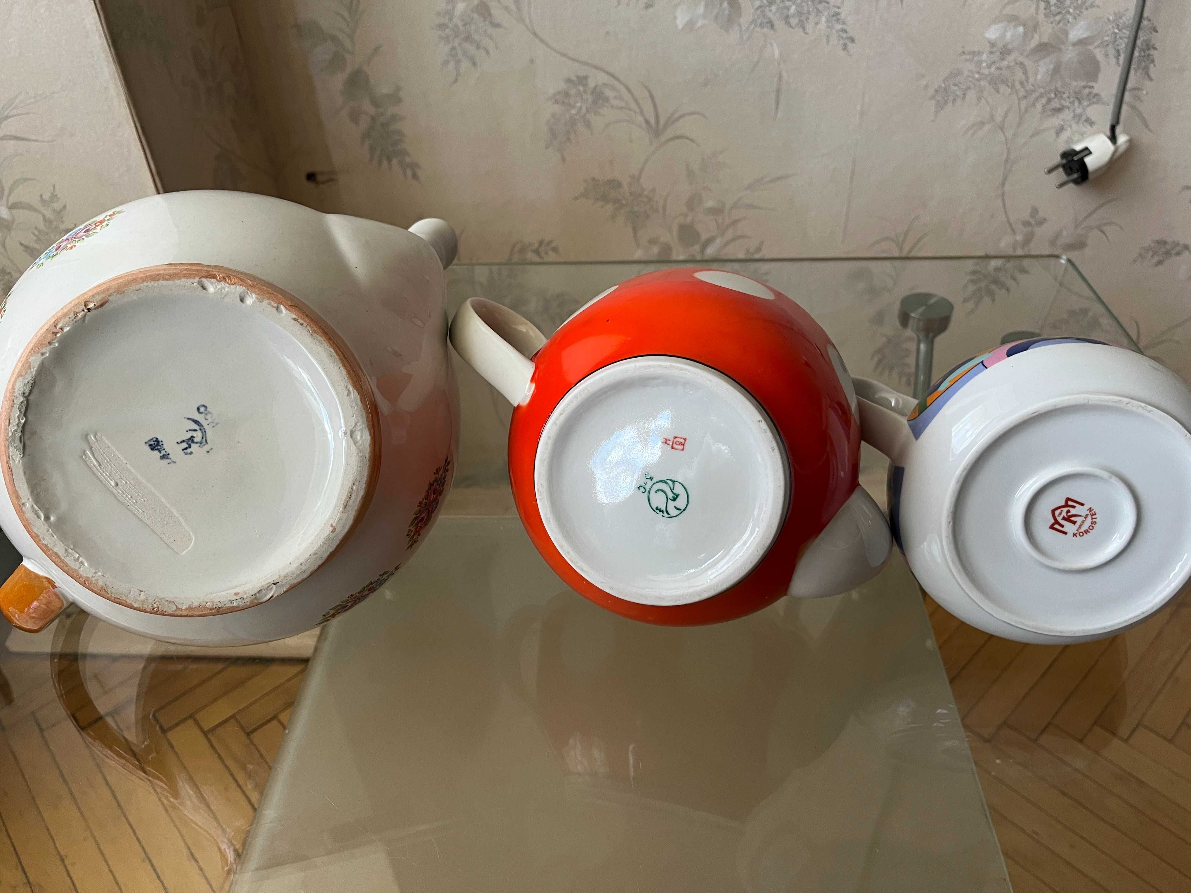 Большой керамический чайник 3,5л - 1,7л - 1л.