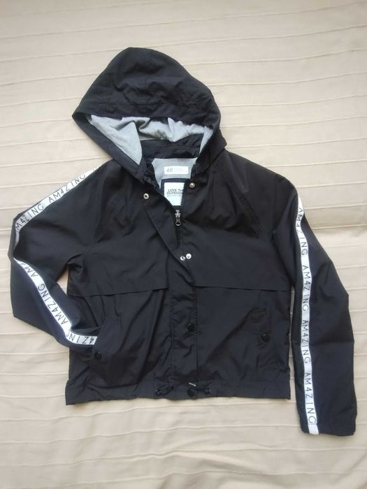 H&M rozm 158 cienka kurtka wiatrówka bomberka dziewczęca