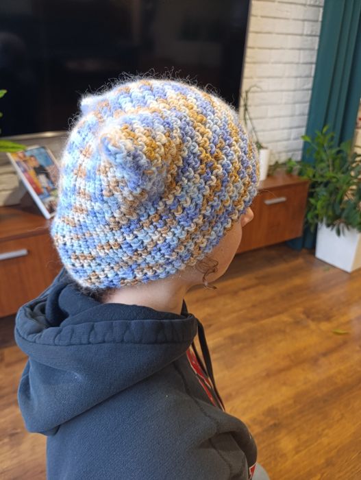 Czapka uszy kota ręcznie robiona