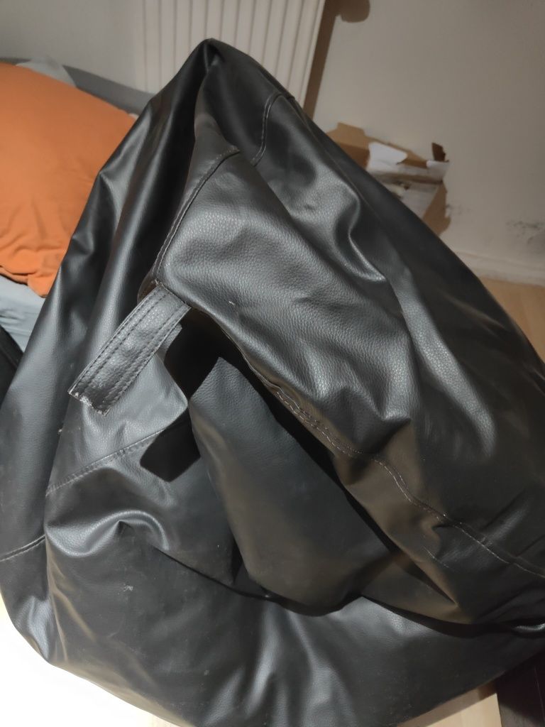 Pufa skórzana XL