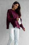 Komplet Lenoshka burgund bluza plus legginsy
