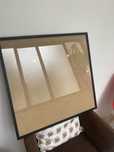 Moldura preta vintage com protecao de vidro