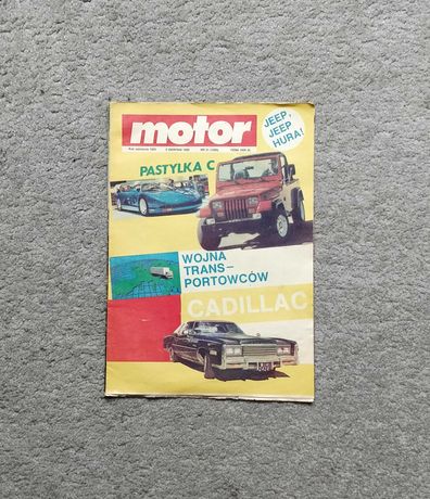 Magazyn Motor sierpień 1990r., archiwalny dla kolekcjonera