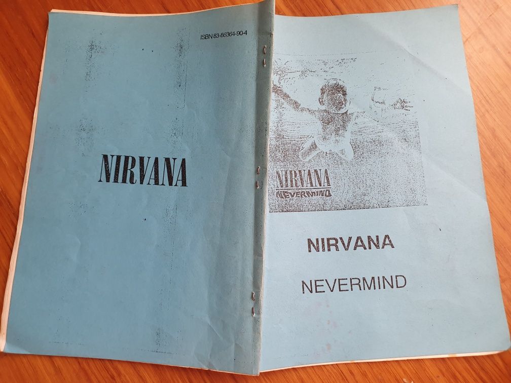 Nirvana - Nevermind 2 śpiewniki z tekstami piosenek z płyty Nevermind