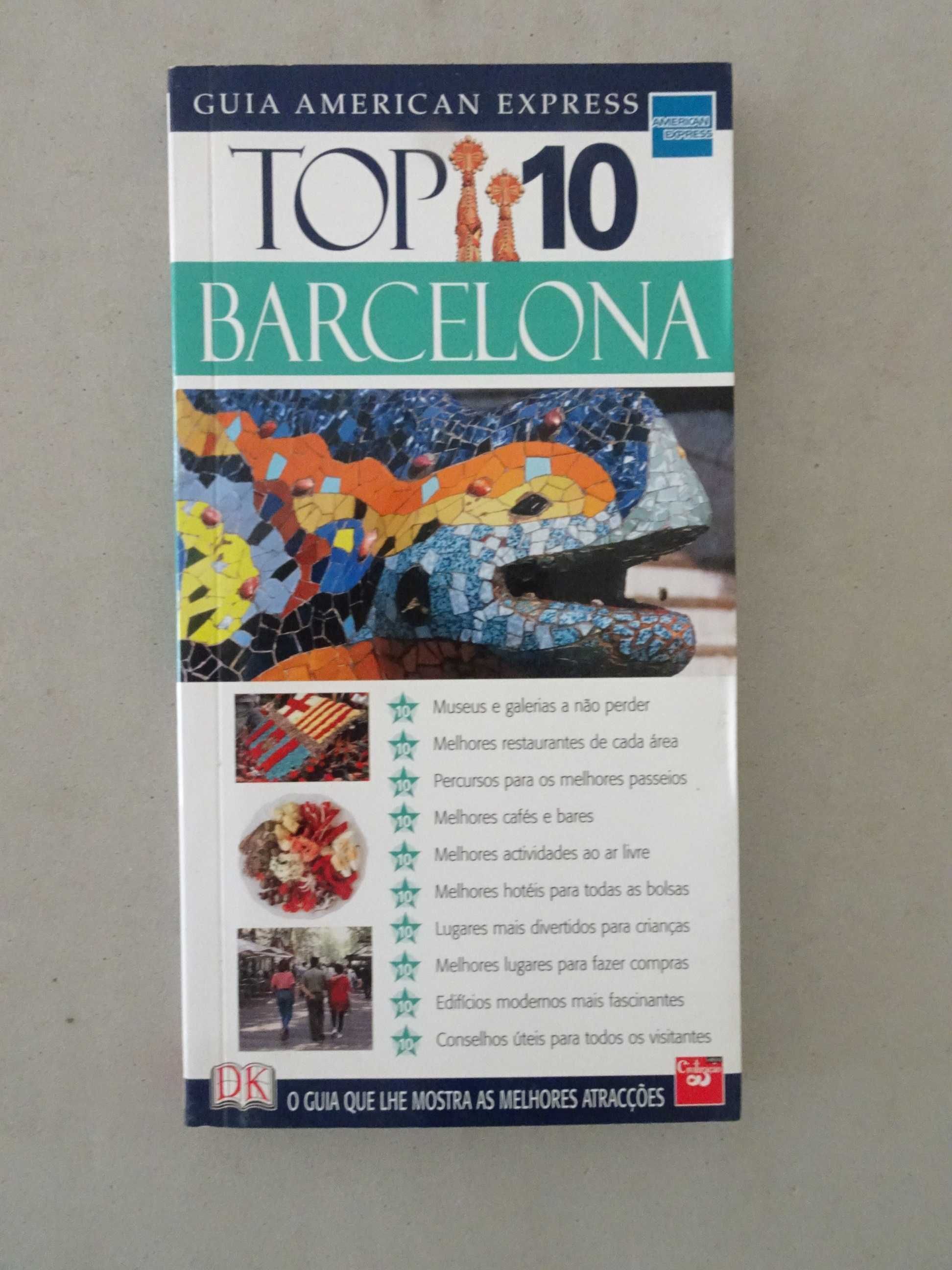Livro Guia de viagem turístico American Express Top 10 - Barcelona