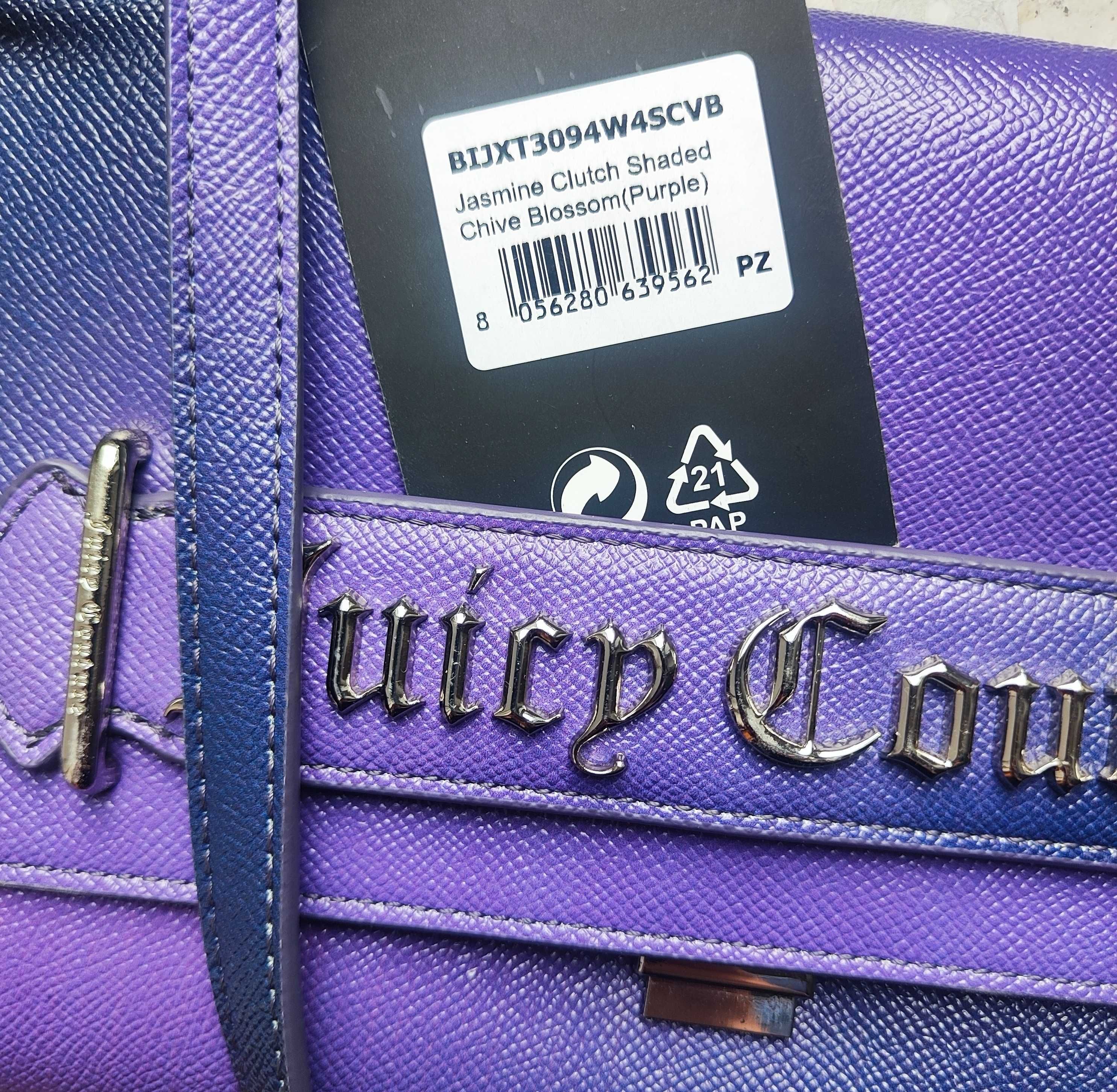 Torebka Juicy Couture Jasmine clutch purple fioletowa CCC eobuwie