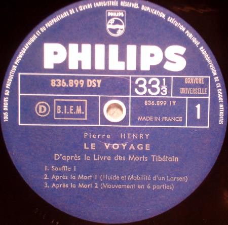 Pierre Henry ‎– Le Voyage (D'Après Le Livre Des Morts Tibétain)