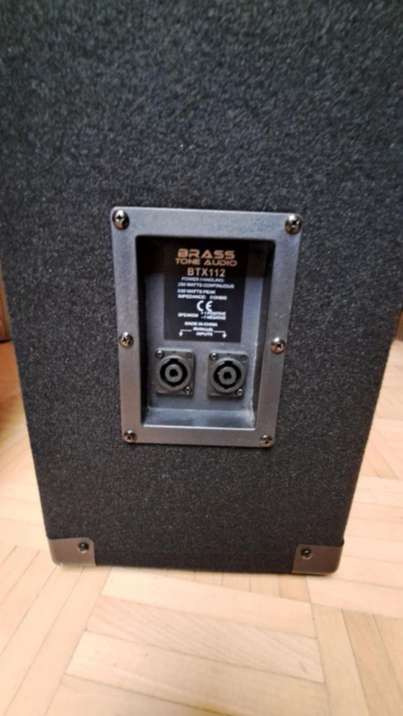 Kolumny estradowe Brass Tone Audio BTX112 + statywy (jak nowe)