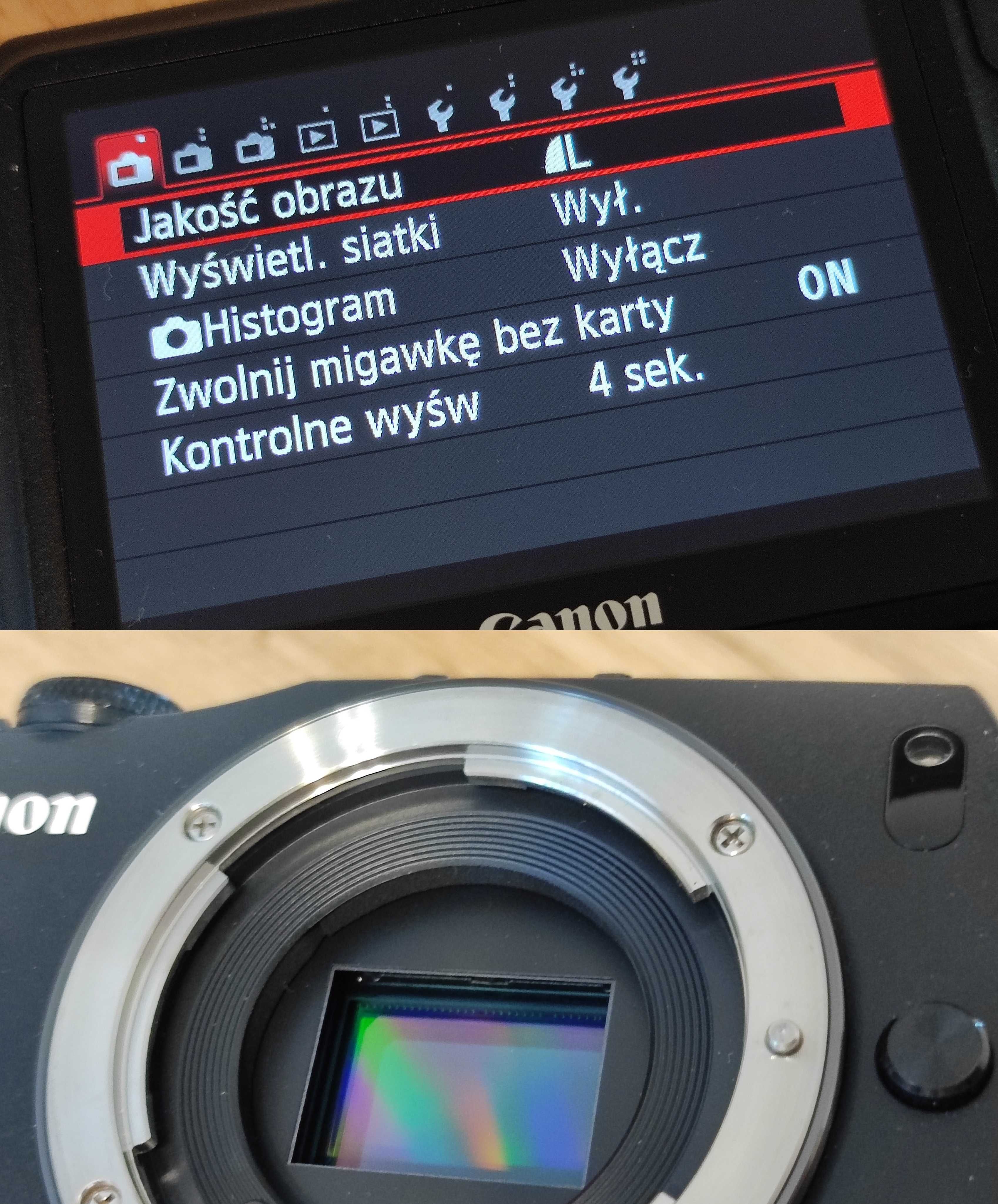 Canon EOS-M z ob 18–55 mm f3.5–5.6 IS STM + grip