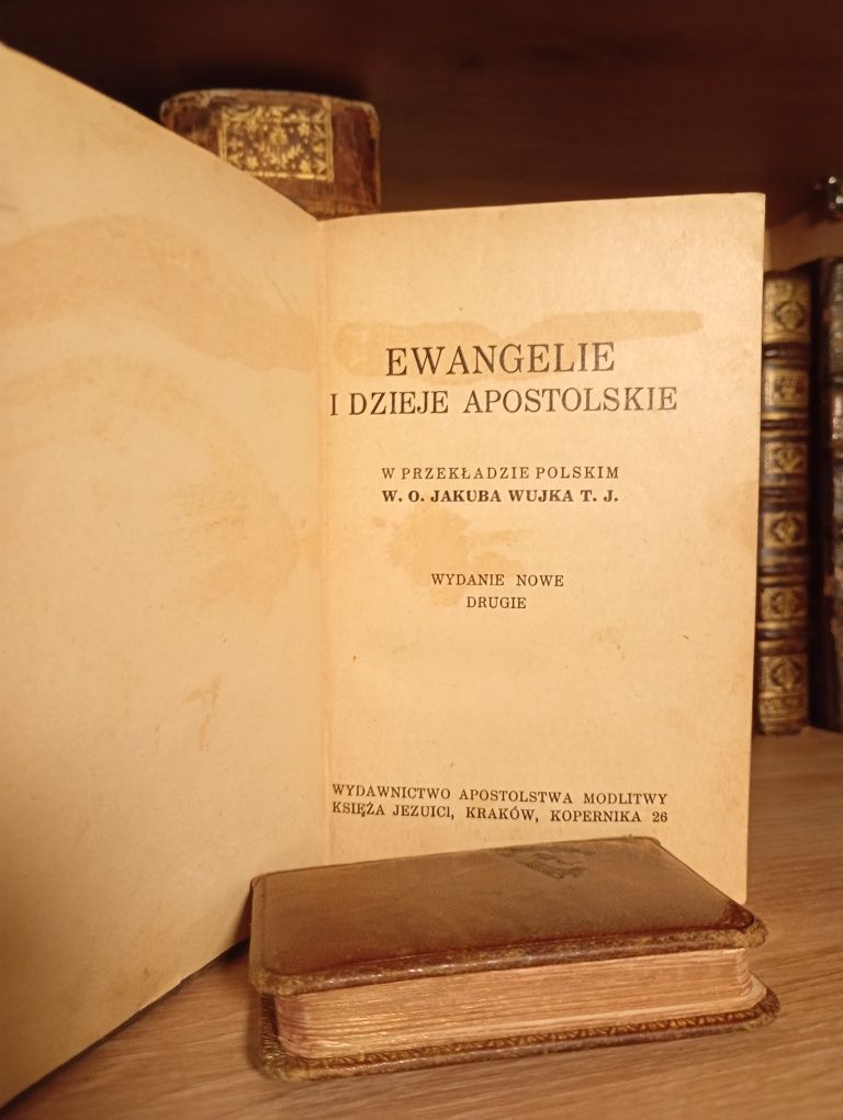 Jakub Wujek Ewangelię i Dzieje Apostolskie 1938