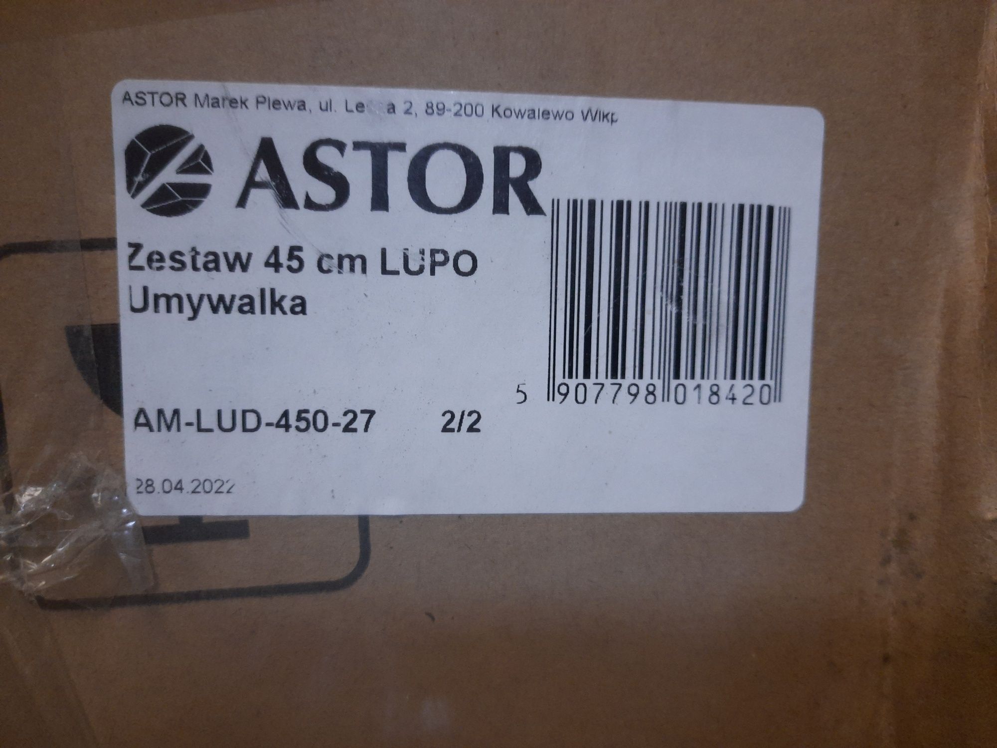 Nowa umywalka Astor Lupo 45cm