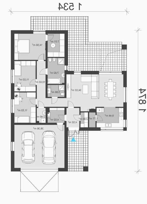 Nowoczesny parterowy dom wolnostojący w Konopnicy Lipniak Lublin