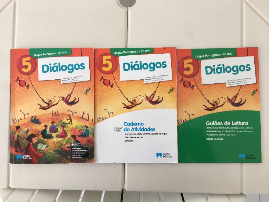 Manual Língua Portuguesa + CA + guiões de leitura - 5º ano - DIÁLOGOS