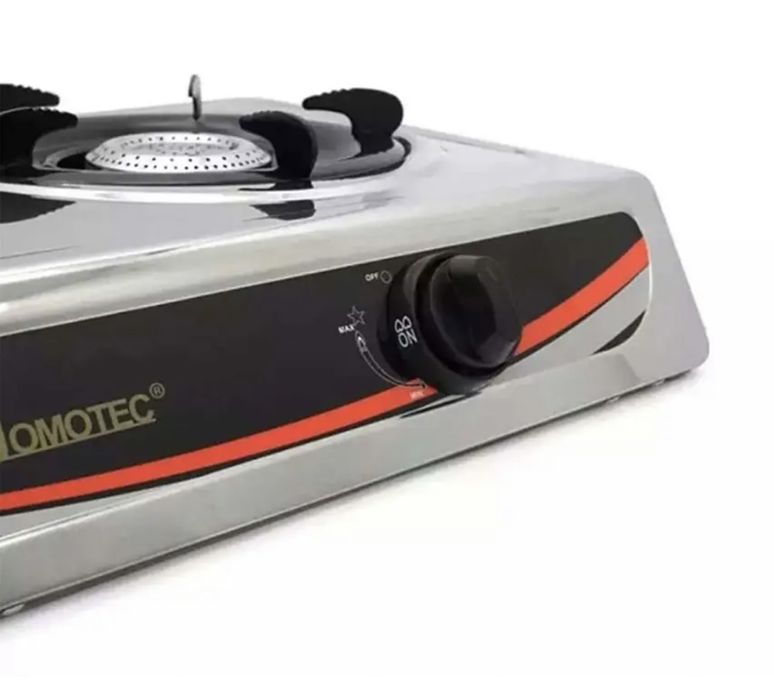 Газова плита Domotec MS-6606 дві конфорки, 2,2 кВт х 2 таганок газовый