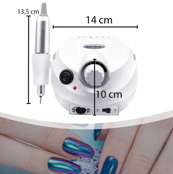 Zestaw do paznokci Frezarka 65W + Lampa UV 256W – Manicure/Pedicure