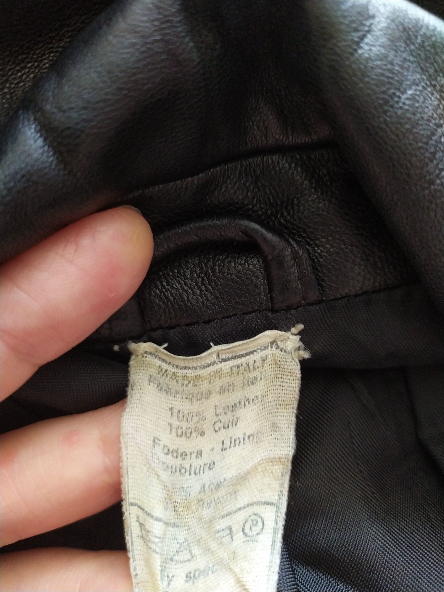 Versace шкіряний піджак оригінал вінтаж, р.34,36