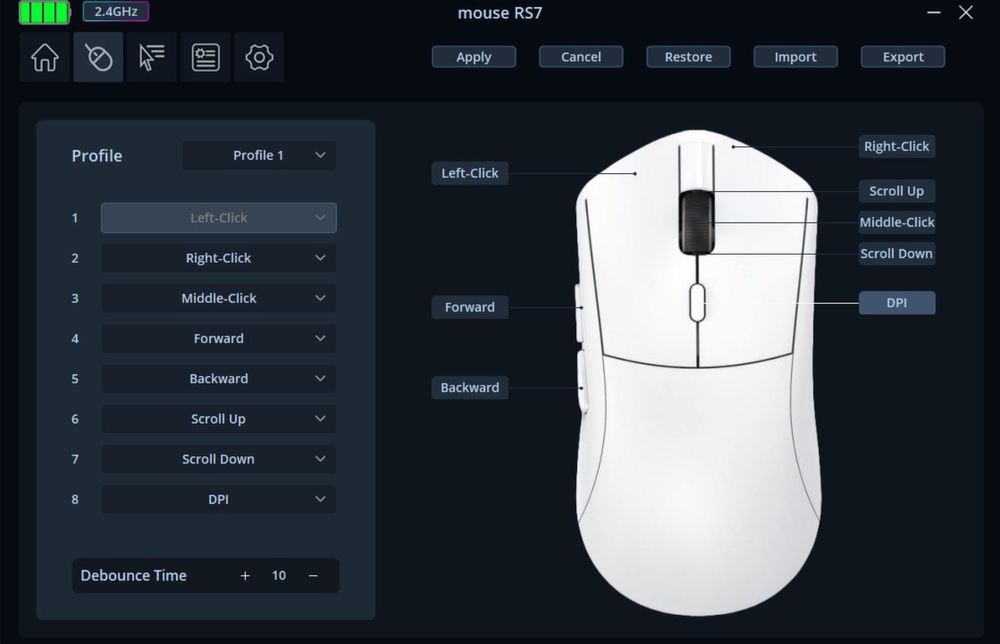 Smailwollf RS7. Беспроводная игровая мышь для киберспорта!