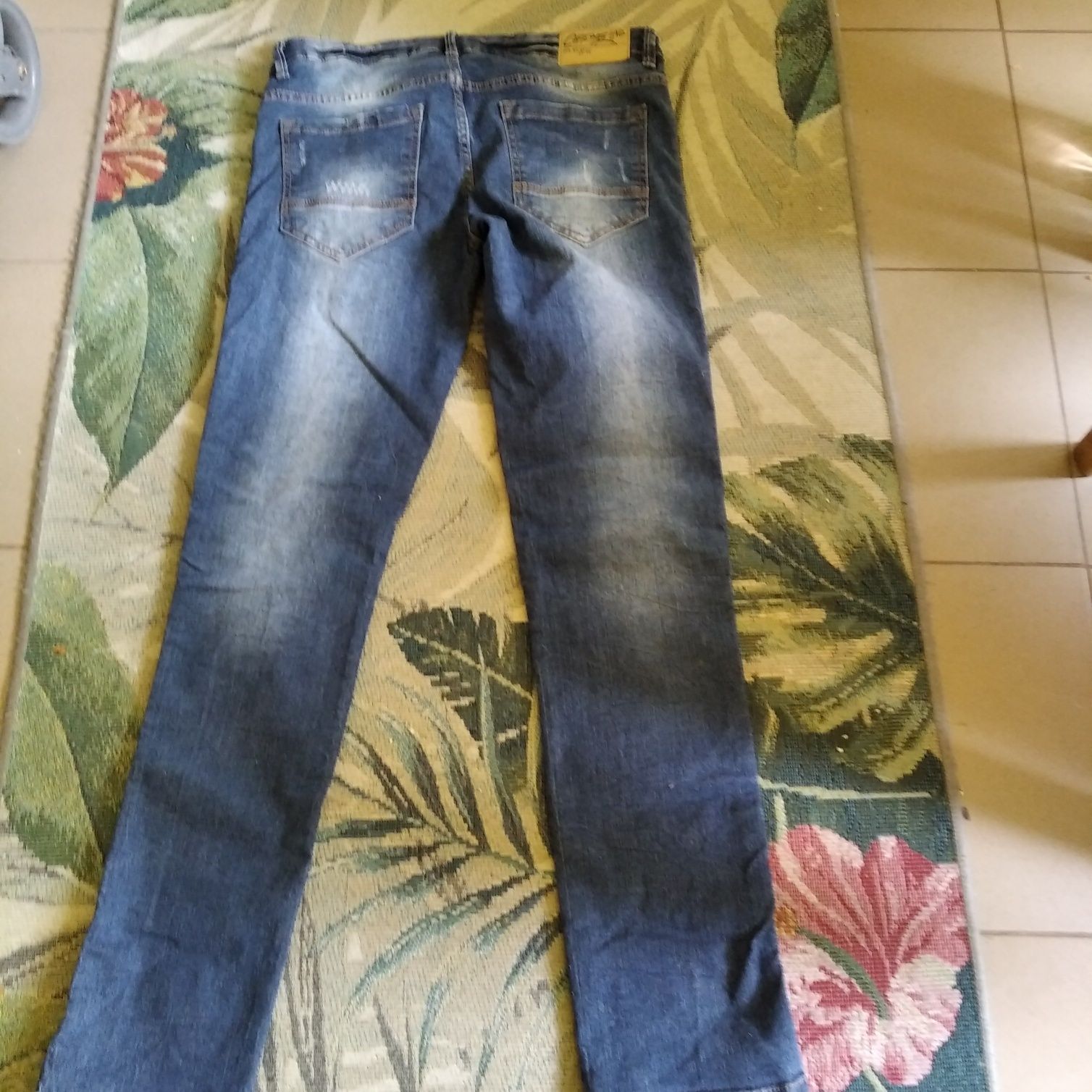 Spodnie męskie jeansy z lampasem na wzrost 176 cm