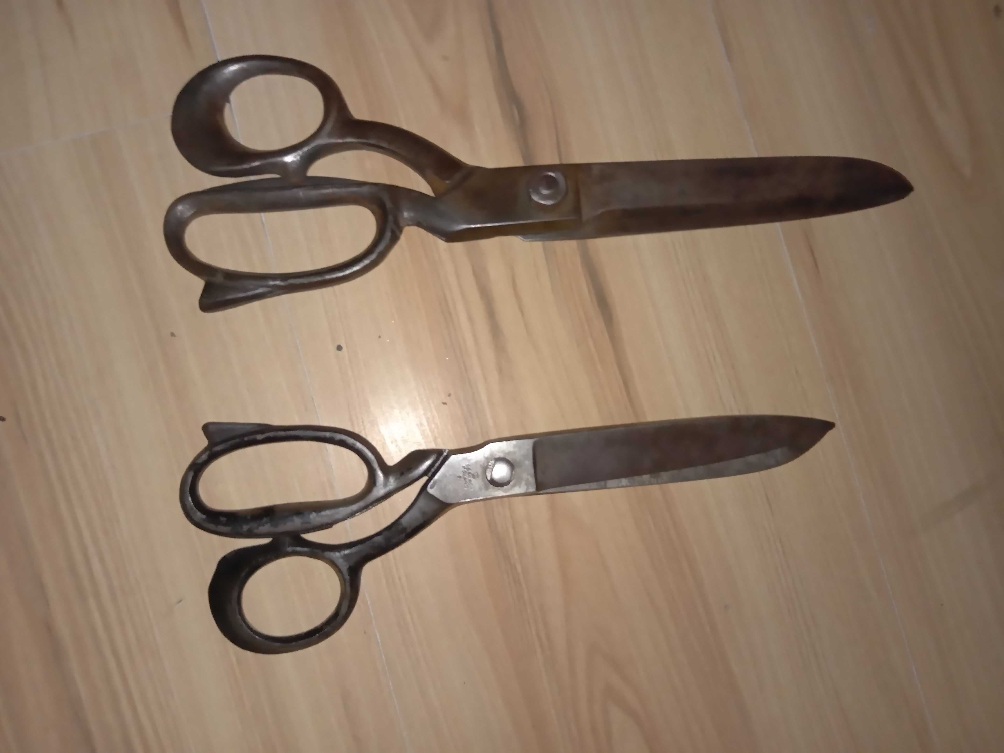 Stare duże nożyczki krawieckie Gerlach 9 i 11