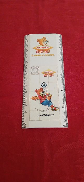 Régua com jogo da paciência, antiga