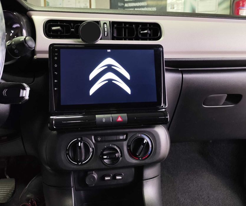 (NOVO) Rádio 2DIN 9" Citroen C3 (2016 a 2023) • Android [4+32GB]
