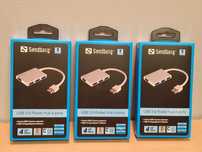 Rozdzielacz, rozgałęziacz Hub USB Sandberg. USB 3.0 Pocket Hub 4 porty