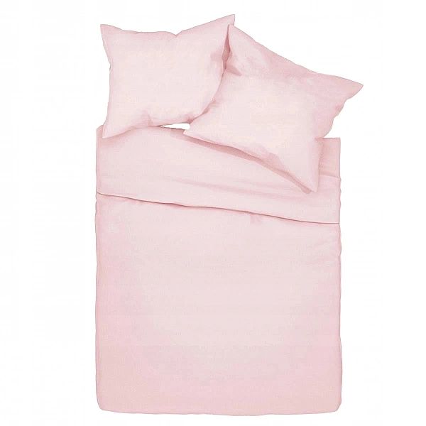 Pościel 220x200/3cz komplet poszewki 70x80 Bawełna Simply Pudrowy