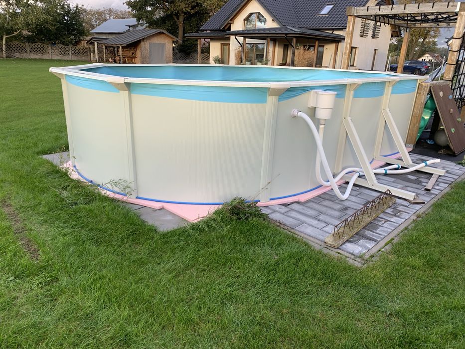 Basen ogrodowy stalowy KANADYJSKI 610x360x120 cm WRAZ Z WYPOSAŻENIEM