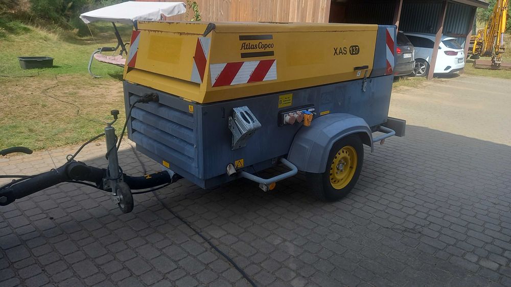 sprężarka kompresor atlas copco xas 137 + agregat prądotwórczy 8.0m3