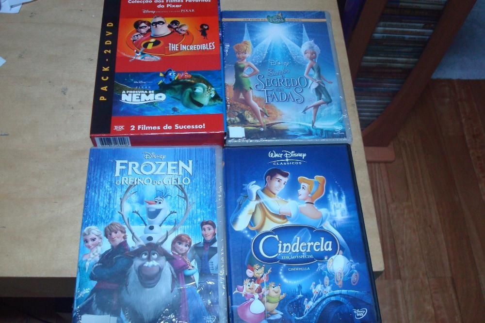 Lote de 10 Filmes originais da disney e pixar