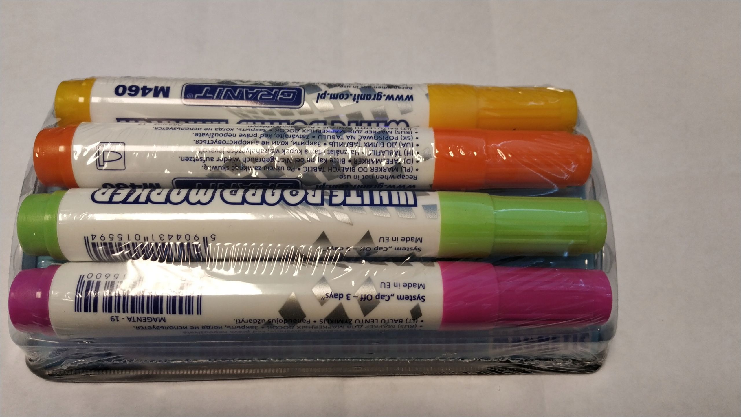 Markery Flamastry Do Białej Tablicy Gabka Magn. Pastel 4Sz Z Gąbką