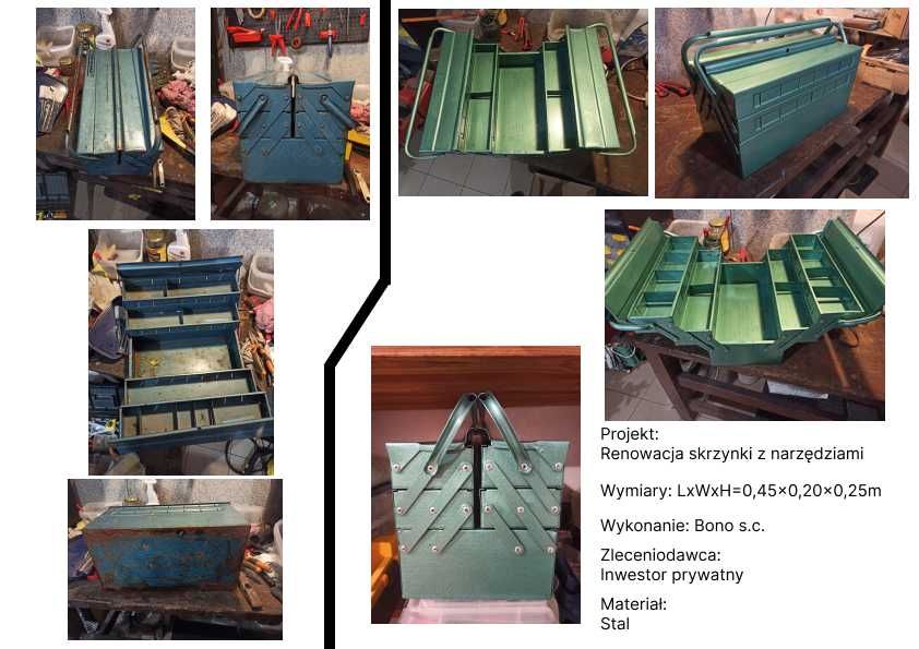 Usługi ślusarskie, konstrukcje stalowe i aluminiowe wraz z projektem