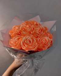 Bukiet 11 róż w kolorze łososiowym
