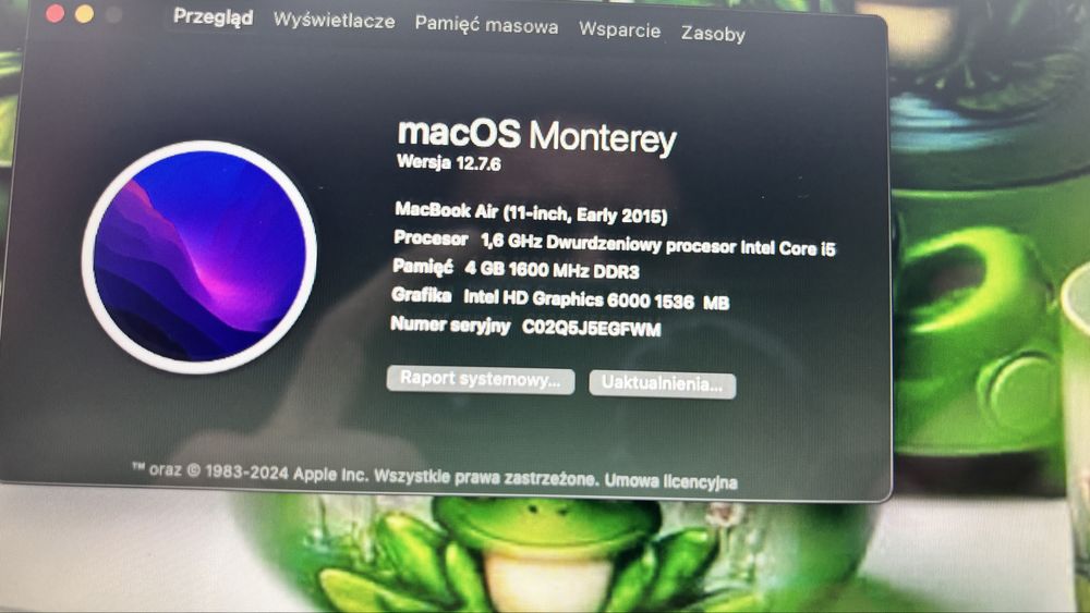 MacBook air 11” 2015 r.