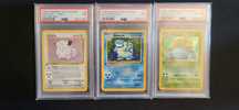 Graded slabs base set venusuar blastoise clefairy psa 7
