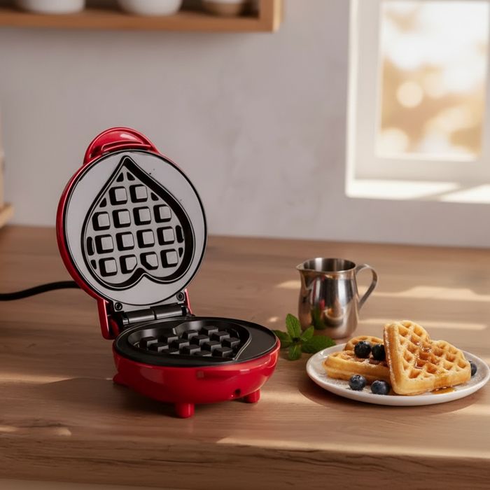 Вафельниця у формі серця новорічний подарунок