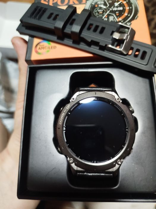 Тактические смарт часы Ultra HD. NFC. 2 канала GPS. Компас, барометр,