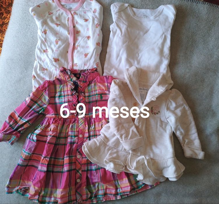 Roupas sandálias menina de 3 meses a 2 anos