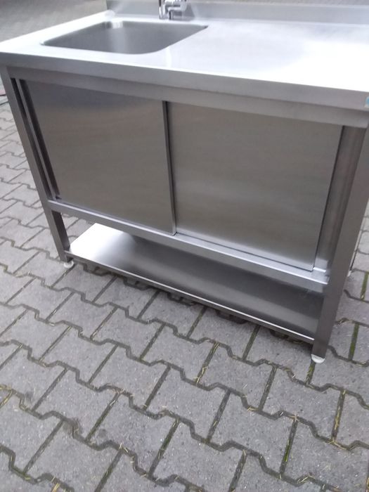 Zlewozmywak zlew 60x110cm z szafką gruby mocny gastronomiczny wysyłka