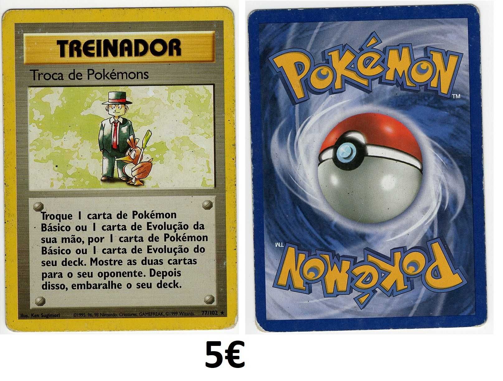 Cartas Pokemon Antigas