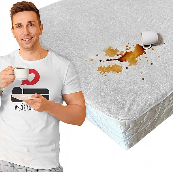 Ochraniacz Podkład na Materac Wodoodporny Nakładka Rizo PVC Biały 80x2