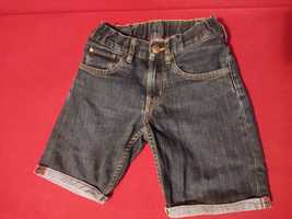spodnie bermudy jeansowe 128