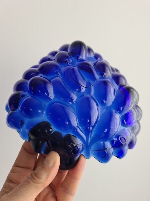 Taça vidro azul cobalto