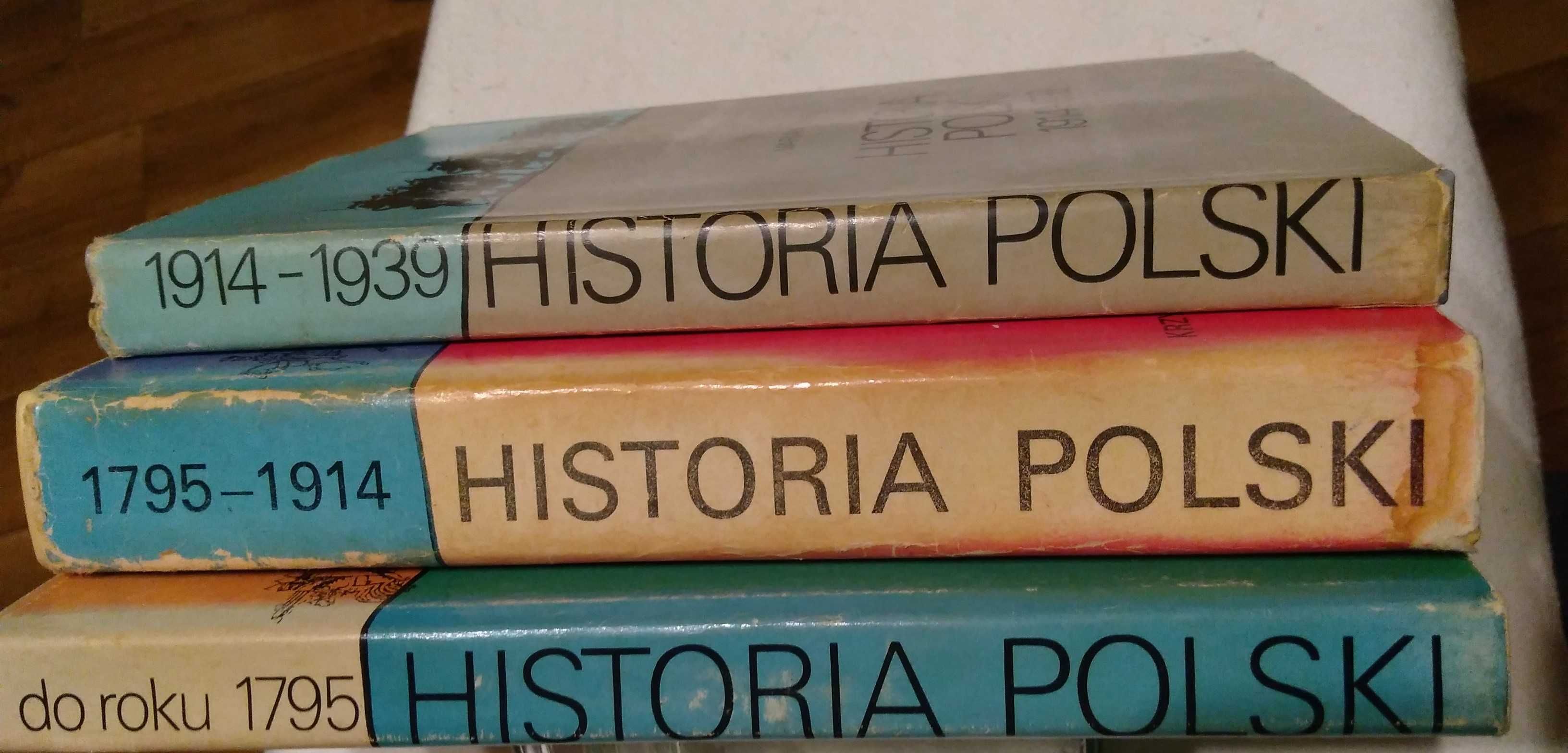 Historia Polski do roku 1795 do 1939 w trzech tomach